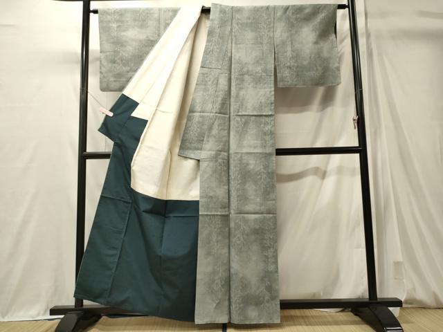 平和屋着物■上質な紬　樹林文　正絹　逸品　CABM0930oy