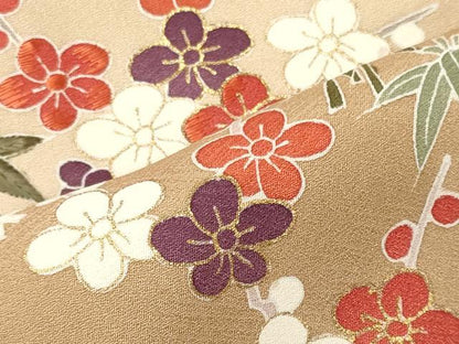 平和屋着物■訪問着　刺繍　松竹梅　金彩　正絹　逸品　未使用　CABM0939oy