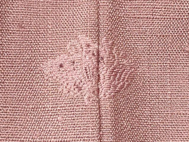 平和屋着物■豪華色留袖　紬地　総刺繍　草葉文　紅藤色　ロング丈　大丸扱い　正絹　逸品　CABM0940oy