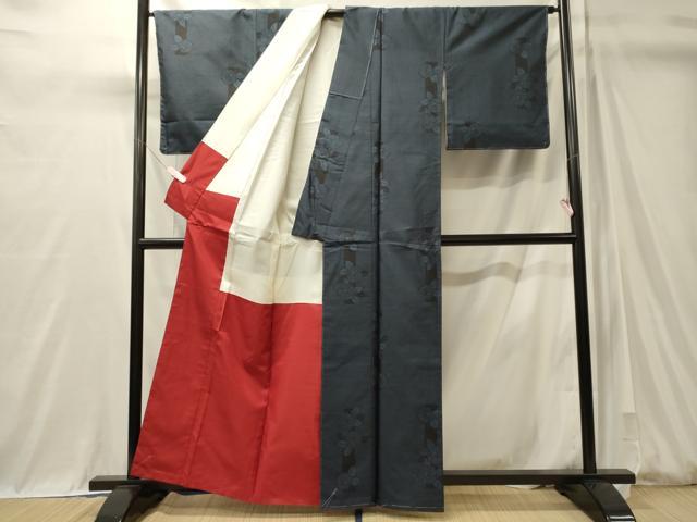 平和屋着物■本場大島紬　9マルキ　椿　正絹　逸品　未使用　CABM0941oy