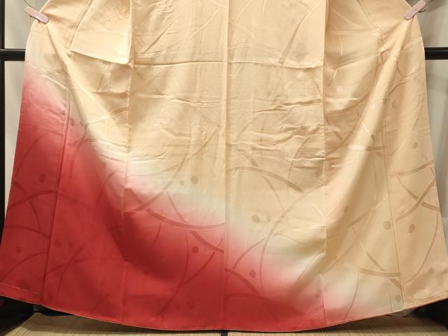 平和屋着物■訪問着　芝地紋　暈し染め　正絹　逸品　未使用　CABM0951oy