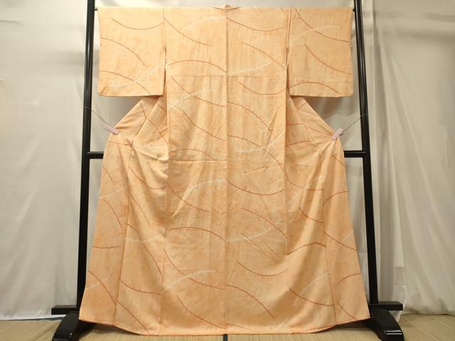平和屋着物■上質な小紋　絞り　流線文　正絹　逸品　CABM0956oy