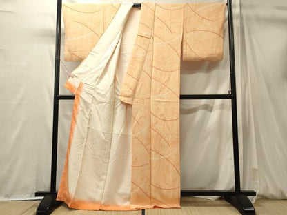 平和屋着物■上質な小紋　絞り　流線文　正絹　逸品　CABM0956oy