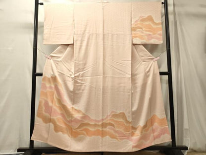 平和屋着物■訪問着　遠山文　暈し染め　正絹　逸品　CABM0957oy