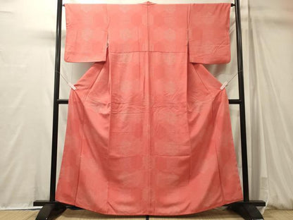 平和屋着物■江戸小紋　亀甲花文　正絹　逸品　CABM0959oy