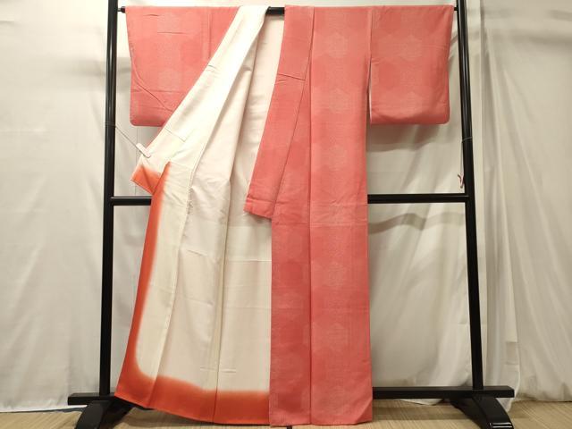 平和屋着物■江戸小紋　亀甲花文　正絹　逸品　CABM0959oy