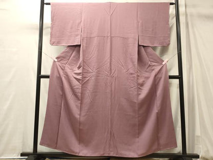平和屋着物■上質な色無地　紅藤色　正絹　逸品　未使用　CABM0960oy