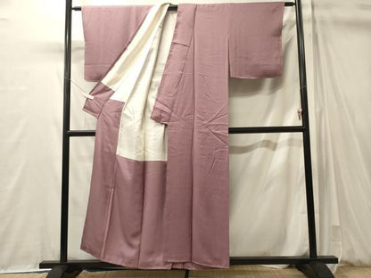 平和屋着物■上質な色無地　紅藤色　正絹　逸品　未使用　CABM0960oy