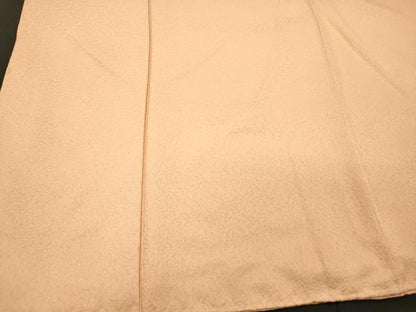 平和屋着物■本草木染作家　圓啓　色無地　紋意匠　洗柿色　正絹　逸品　CABM0969oy