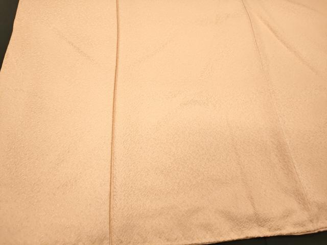 平和屋着物■本草木染作家　圓啓　色無地　紋意匠　洗柿色　正絹　逸品　CABM0969oy