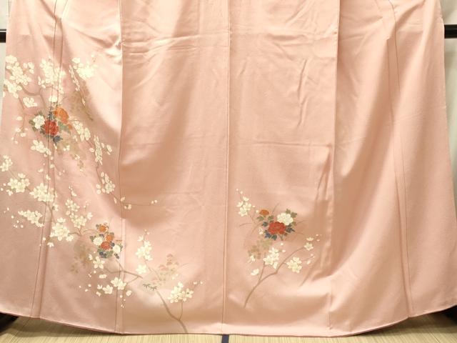 平和屋着物■上質な小紋　地紙枝花文　金彩　正絹　逸品　CABM0970oy