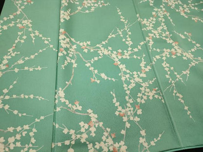 平和屋着物■上質な小紋　枝花文　正絹　逸品　CABM0971oy