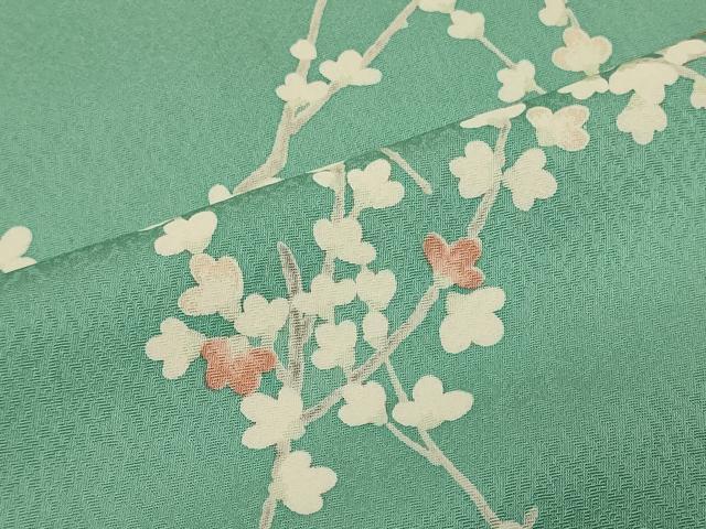 平和屋着物■上質な小紋　枝花文　正絹　逸品　CABM0971oy