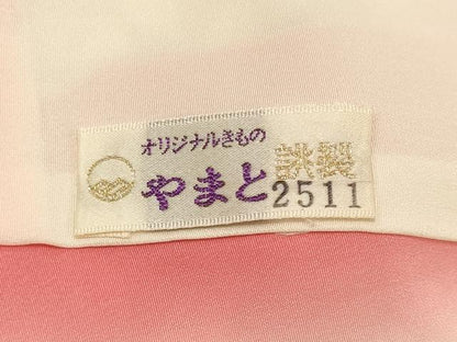 平和屋着物■上質な小紋　草葉文　暈し染め　やまと誂製　正絹　逸品　CABM0972oy
