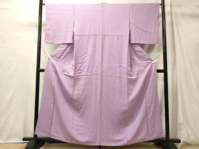 平和屋着物■上質な色無地　紋意匠　紅藤色　正絹　逸品　CABM0973oy