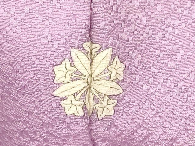 平和屋着物■上質な色無地　紋意匠　紅藤色　正絹　逸品　CABM0973oy