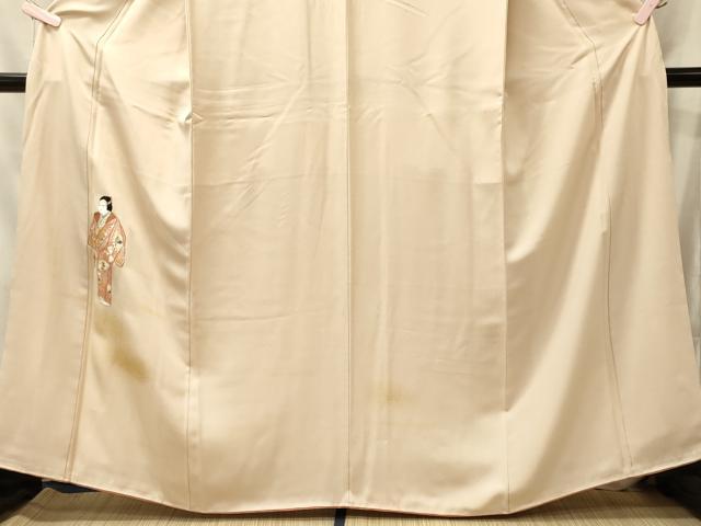 平和屋着物■訪問着　刺繍　人物文　金彩　正絹　逸品　CABM0975oy