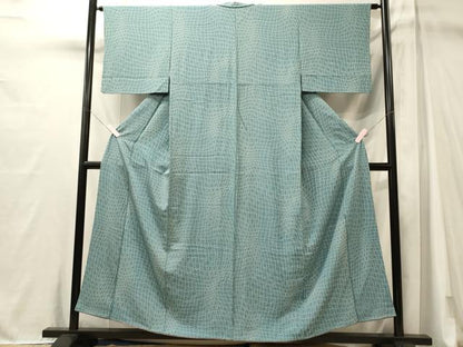 平和屋着物■上質な小紋　幾何学文　正絹　逸品　CABM1005oy