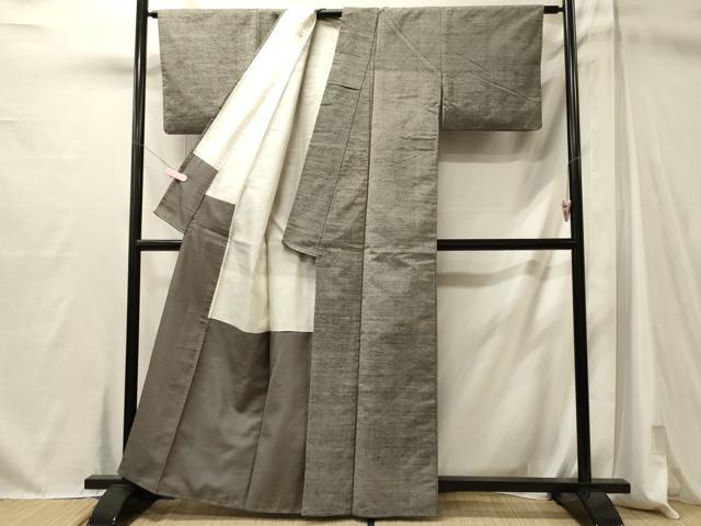平和屋着物■上質な紬　霞文　正絹　逸品　CABM1012oy