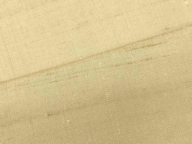 平和屋着物■上質な紬　白橡色　正絹　逸品　CABM1017oy