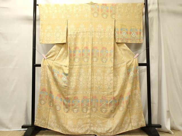 平和屋着物■上質な小紋　飾花文　正絹　逸品　CABM1019oy