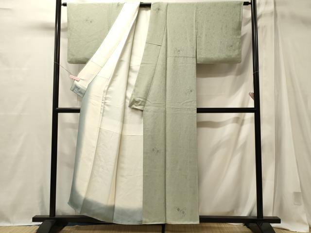 平和屋着物■上質な小紋　花唐草文　正絹　逸品　CABM1029oy