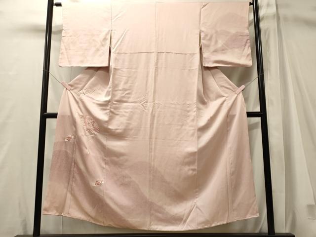 平和屋着物■訪問着　檜扇花文　暈し染め　正絹　逸品　CABM1033oy