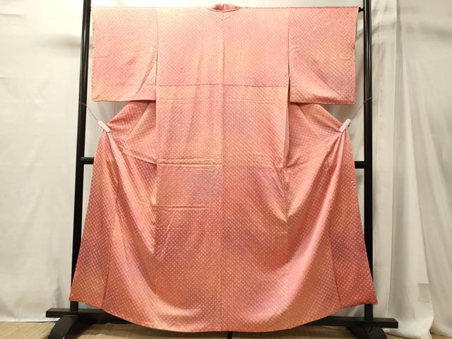 平和屋着物■上質な小紋　総絞り　霞文　暈し染め　正絹　逸品　CABM1045oy