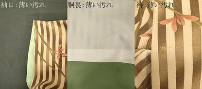 平和屋着物■小紋　草花間道　暈し染め　胴抜き仕立て　洗える着物　CABM1056oy