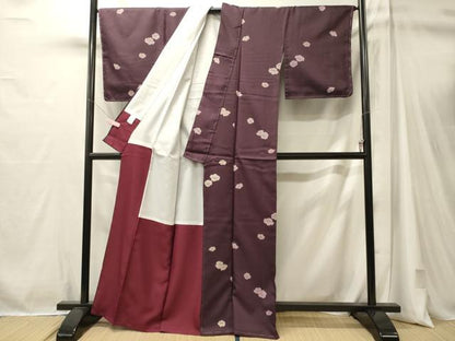 平和屋着物■小紋　舞花文　洗える着物　CABM1059oy