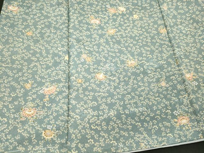 平和屋着物■上質な小紋　更紗花文　洗える着物　未使用　CABM1070oy