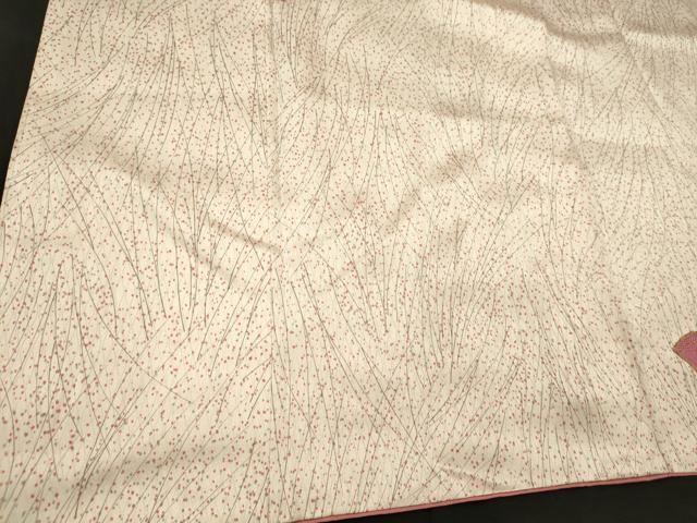 平和屋着物■上質な小紋　駒刺繍　地紙文　正絹　逸品　CABM1083oy