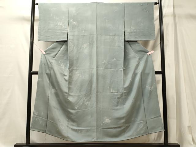 平和屋着物■上質な小紋　人物文　正絹　逸品　CABM1094oy