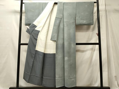 平和屋着物■上質な小紋　人物文　正絹　逸品　CABM1094oy