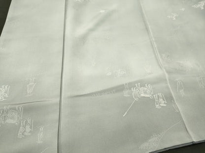 平和屋着物■上質な小紋　人物文　正絹　逸品　CABM1094oy