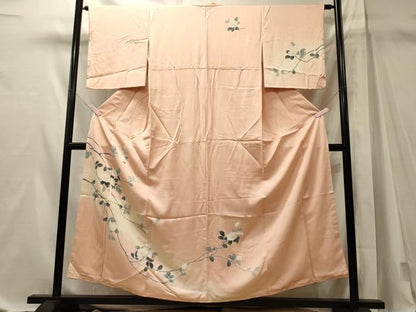 平和屋着物■訪問着　枝花文　暈し染め　正絹　逸品　CABM1097oy