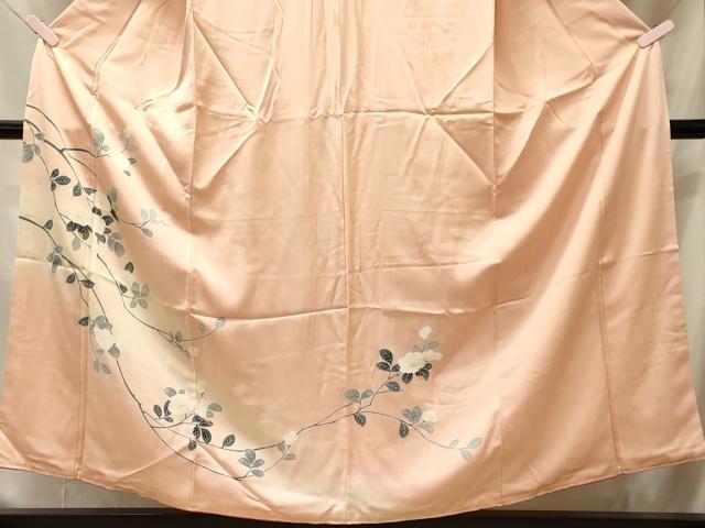 平和屋着物■訪問着　枝花文　暈し染め　正絹　逸品　CABM1097oy