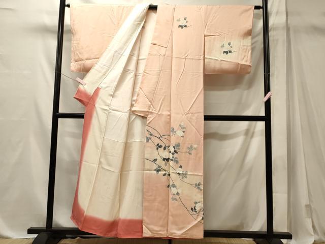 平和屋着物■訪問着　枝花文　暈し染め　正絹　逸品　CABM1097oy