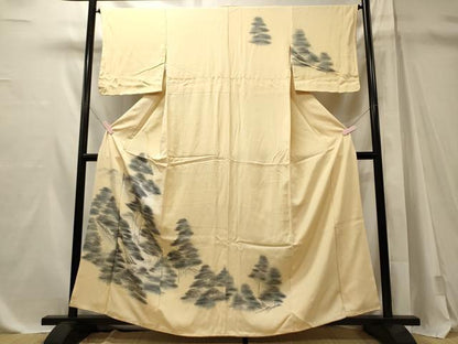 平和屋着物■訪問着　手描き　草木文　正絹　逸品　未使用　CABM1098oy