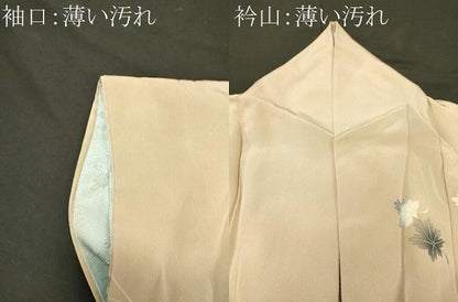 平和屋着物■訪問着　舞葉文　正絹　逸品　CABM1100oy