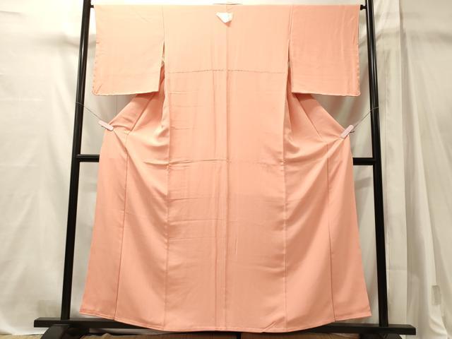 平和屋着物■上質な色無地　一斤染色　正絹　逸品　未使用　CABM1115oy