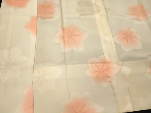 平和屋着物■長襦袢　無双仕立て　舞葉文　暈し染め　正絹　逸品　CABM1122oy