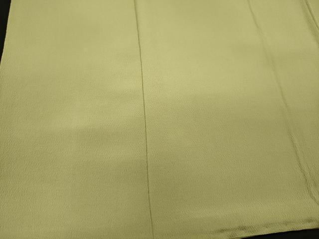 平和屋着物■上質な色無地　若菜色　正絹　逸品　CABM1126oy