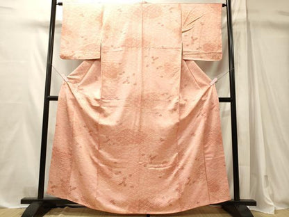 平和屋着物■上質な小紋　舞花文　正絹　逸品　CABM1132oy