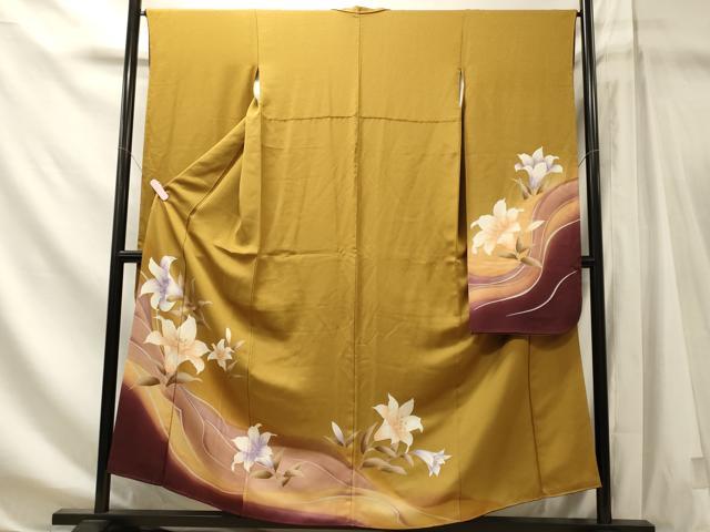 平和屋着物■豪華振袖　草花文　暈し染め　金彩　正絹　逸品　CABM1155oy