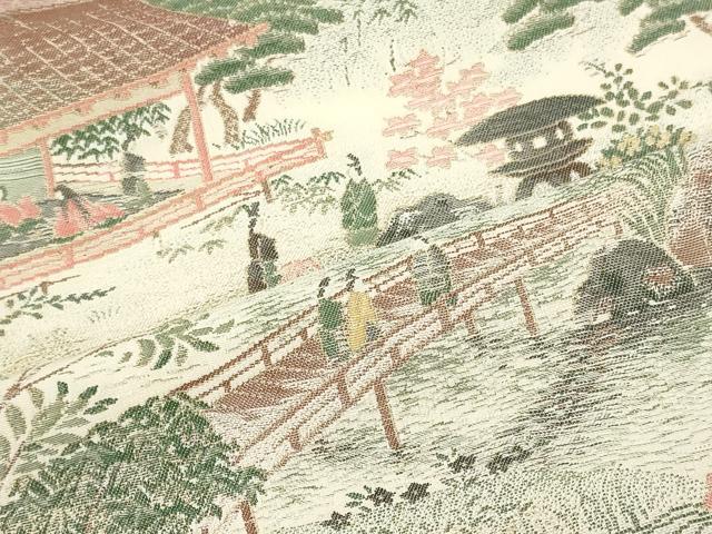 平和屋着物■豪華色留袖　寿光織　伊勢物語　暈し染め　金糸　正絹　逸品　CABM1160oy