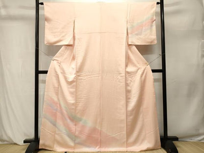 平和屋着物■訪問着　霞文　暈し染め　正絹　逸品　CABM1204ev