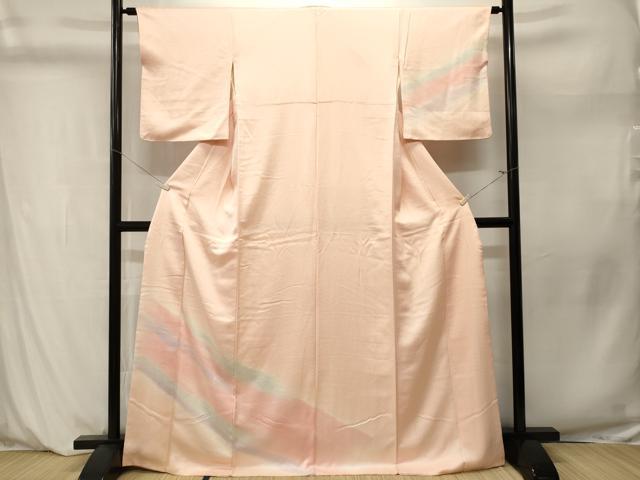 平和屋着物■訪問着　霞文　暈し染め　正絹　逸品　CABM1204ev
