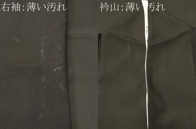 平和屋着物■豪華黒留袖　駒刺繍　御所車飛鶴吉祥花文　金彩　正絹　逸品　CABM1208ev
