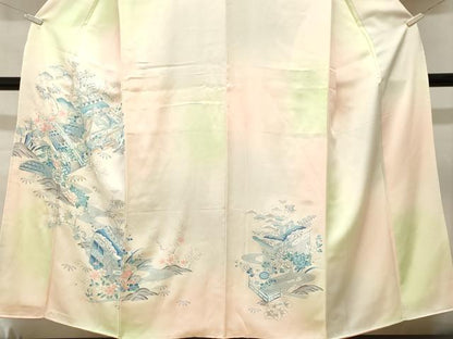 平和屋着物■訪問着　松竹梅御所解文　暈し染め　正絹　逸品　CABM1224ev